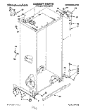 CABINET Diagram and Parts List for KSSS36MBX00  KitchenAid Refrigerator