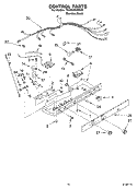 CONTROL PARTS Diagram and Parts List for 7ED5FHEXMS00  Whirlpool Refrigerator