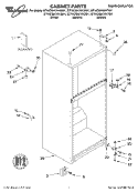 CABINET, LITERATURE Diagram and Parts List for ET4CSKYKT01  Whirlpool Refrigerator