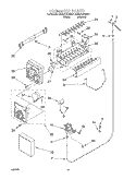 ICE MAKER, OPTIONAL Diagram and Parts List for RS25AQXGN01  Roper Refrigerator