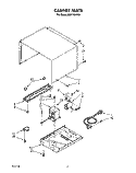 CABINET Diagram and Parts List for MB7120XYB1  Whirlpool Microwave