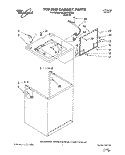 TOP AND CABINET Diagram and Parts List for 4XLA87W92AN2  Whirlpool Washer