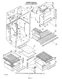 Part Location Diagram of 1106042 Whirlpool Pan, Crisper
