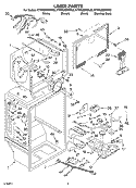 LINER PARTS Diagram and Parts List for KTRP22EKBT02  KitchenAid Refrigerator