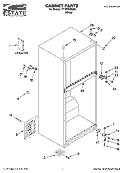 CABINET PARTS Diagram and Parts List for TT18TKXSQ01  Estate Refrigerator