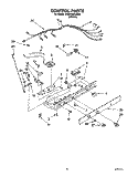 CONTROL Diagram and Parts List for 3VED23DQAW01  Whirlpool Refrigerator