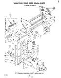 CONTROLS AND REAR PANEL Diagram and Parts List for LA3300XPW1  Whirlpool Washer