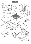 UNIT PARTS Diagram and Parts List for IS25AFXRD01  Inglis Refrigerator