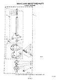 BRAKE AND DRIVE TUBE Diagram and Parts List for LA5578XSW2  Whirlpool Washer