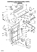Part Location Diagram of 8541686 Whirlpool PANEL-REAR