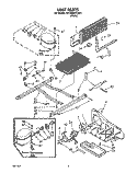 UNIT Diagram and Parts List for 8ET20RKXYW01  Whirlpool Refrigerator