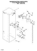 REFRIGERATOR LINER PARTS Diagram and Parts List for KSSC36FKS02  KitchenAid Refrigerator