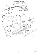CONTROL Diagram and Parts List for KSRD22FKBT01  KitchenAid Refrigerator