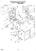 DISPENSER FRONT Diagram and Parts List for KTRS25QAWH12  KitchenAid Refrigerator