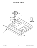 Part Location Diagram of WPW10163287 Whirlpool Control Knob