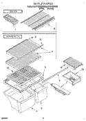 SHELF, LIT/OPTIONAL Diagram and Parts List for ET18HNXDN05  Whirlpool Refrigerator