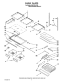 SHELF PARTS Diagram and Parts List for GI6FDRXXY06  Whirlpool Refrigerator