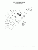 TOP VENTING PARTS Diagram and Parts List for KDRS467VSS00  KitchenAid Range