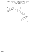 MICROWAVE COMPARTMENT Diagram and Parts List for RMC305PDB1  Whirlpool Microwave Oven Combo