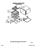 INTERNAL OVEN Diagram and Parts List for KEBS246WBL0  KitchenAid Wall Oven