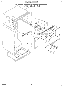 LINER Diagram and Parts List for 8ET20NKXAN01  Whirlpool Refrigerator