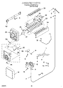 ICEMAKER, OPTIONAL Diagram and Parts List for KSRS25FGSS14  KitchenAid Refrigerator