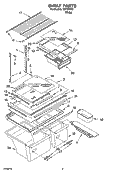 SHELF PARTS, OPTIONAL PARTS Diagram and Parts List for IMT188302  Inglis Refrigerator