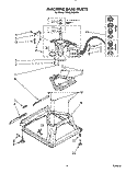 MACHINE BASE Diagram and Parts List for TAWL400WW1  Estate Washer