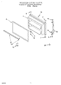 FREEZER DOOR, LIT/OPTIONAL Diagram and Parts List for 3ET21DKXDN02  Whirlpool Refrigerator