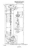 GEARCASE Diagram and Parts List for LA5500XSW0  Whirlpool Washer