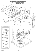 SECTION Diagram and Parts List for LEQ9508LW0  Whirlpool Dryer