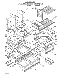 SHELF, LIT/OPTIONAL Diagram and Parts List for KTRS20MBWH00  KitchenAid Refrigerator