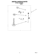 MISCELLANEOUS  PARTS, OPTIONAL PARTS (NOT INCLUDED) Diagram and Parts List for CAWS966RQ0  Crosley Washer