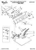 Part Location Diagram of 3398501 Whirlpool PANEL-CNTL