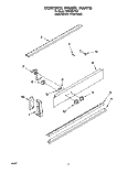 CONTROL PANEL, OPTIONAL Diagram and Parts List for RS600BXYH2  Whirlpool Range