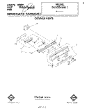 CONSOLE Diagram and Parts List for DU5004XM1  Whirlpool Dishwasher