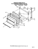 FREEZER DOOR Diagram and Parts List for ET18NKXYW00  Whirlpool Refrigerator