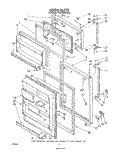 DOOR Diagram and Parts List for ET20VMXRWR0  Whirlpool Refrigerator