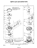 302740 PUMP AND MOTOR Diagram and Parts List for DP6881XLP0  Whirlpool Dishwasher