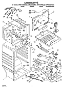 LINER PARTS Diagram and Parts List for KTRC19KMSS00  KitchenAid Refrigerator
