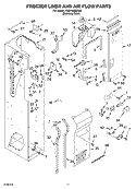 FREEZER LINER AND AIR FLOW PARTS Diagram and Parts List for KSSP42QMS00  KitchenAid Refrigerator