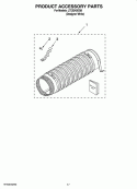 PRODUCT ACCESSORY PARTS Diagram and Parts List for LTE5243DQ8  Whirlpool Washer Dryer Combo