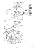 MACHINE BASE Diagram and Parts List for LA5300XSW0  Whirlpool Washer