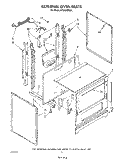 EXTERNAL OVEN Diagram and Parts List for SF3300ERW4  Whirlpool Range
