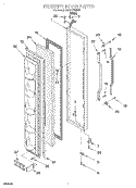FREEZER DOOR Diagram and Parts List for 3XART700F01  Whirlpool Refrigerator