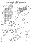 UNIT Diagram and Parts List for ET14CKYGN01  Whirlpool Refrigerator