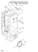 REFRIGERATOR LINER Diagram and Parts List for KSRB22FHBL00  KitchenAid Refrigerator