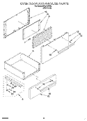 OVEN DOOR AND BOILER Diagram and Parts List for RF3010XVN3  Whirlpool Range