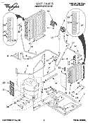 UNIT, LITERATURE Diagram and Parts List for 3PACH21DD0  Whirlpool Air Conditioner