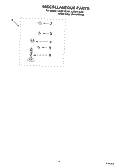 MISCELLANEOUS PARTS - OPTIONAL PARTS (NOT INCLUDED) Diagram and Parts List for LSQ9110LG1  Whirlpool Washer